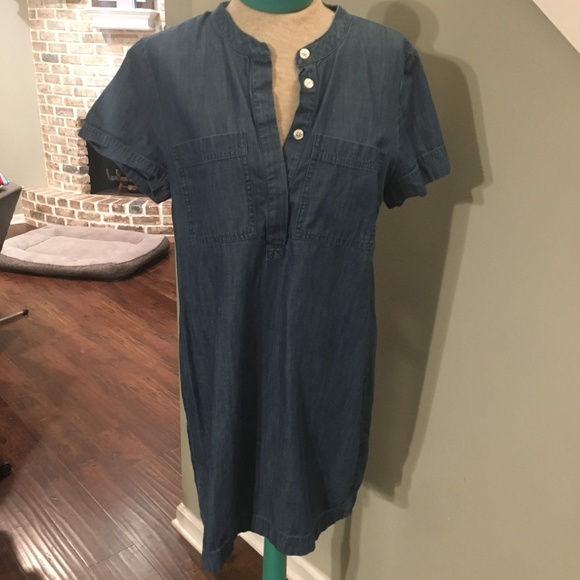 J. Crew Chambray Shift Dress - Picture 3 of 5